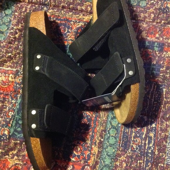 Birkenstock Men's Black Regular Fit Uji Slip On Sandals-USA size 11M- New in Box - Picture 2 of 10